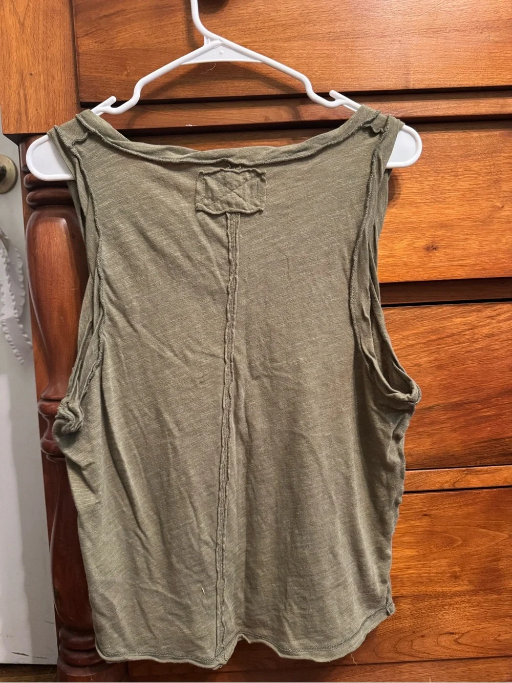 We The Free Olive Tank Top in Faded Olive - Picture 2 of 2